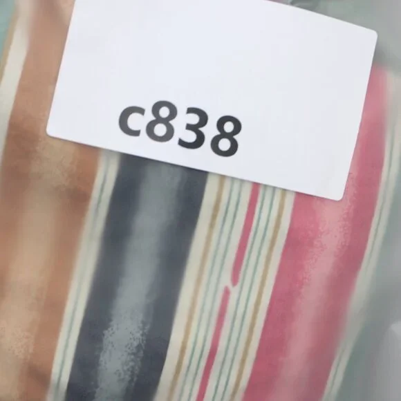 Orvis Shirt Mens Medium Green/Pink Striped 100% Cotton Short Sleeve Button - Picture 10 of 10